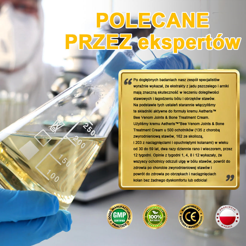 Oficjalny sklep: Aetheris™ Krem terapeutyczny z jadem pszczelim na natychmiastową, ultra silną ulgę w bólu - (Zapewnia eliminację bólu przy zapaleniu stawów, bólach mięśni, pleców, kolan, ramion, bioder, nadgarstków, dłoni)