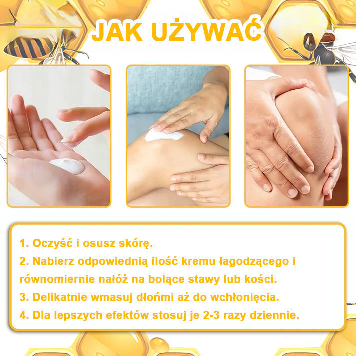 Oficjalny sklep: Aetheris™ Krem terapeutyczny z jadem pszczelim na natychmiastową, ultra silną ulgę w bólu - (Zapewnia eliminację bólu przy zapaleniu stawów, bólach mięśni, pleców, kolan, ramion, bioder, nadgarstków, dłoni)