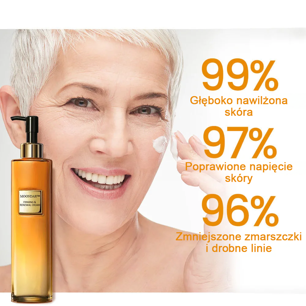 Zwycięzca nagrody 2024 Readers' Choice 🏆 𝐌𝐨𝐨𝐧𝐝𝐚𝐫™ Krem ujędrniający i odnawiający: Przywrócenie elastyczności skóry