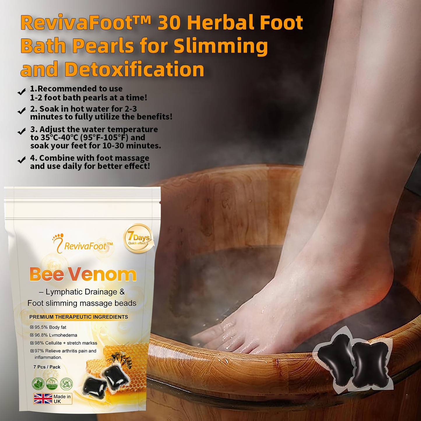 ⏰ RevivaFoot™ Mélthin krem do drenażu limfatycznego i pielęgnacji stóp zmniejsza obrzęk o 70%【Poprawa krążenia limfy - całkowite rozwiązanie problemów związanych z obrzękiem nóg】