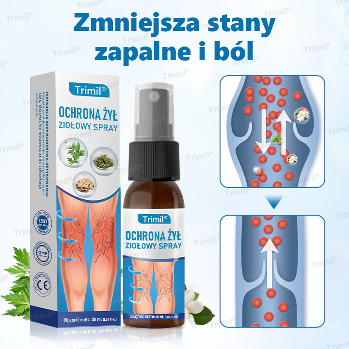 Trimil® Spray Ziołowy na Żylaki – Szybka Ulga, Klinicznie Potwierdzona Skuteczność