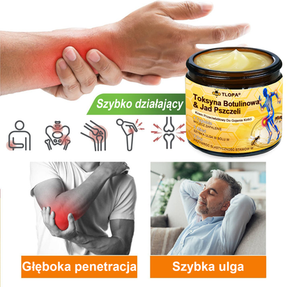 ✅ TLOPA® Przeciwbólowy krem wspierający regenerację kości z toksyną botulinową i jadem pszczelim 🐝🐝