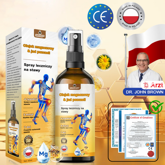 ✅Oficjalny sklep: Ourlyard™ Olej magnezowy i miód w sprayu do naprawy stawów👨‍⚕️Zatwierdzony przez Polską Agencję Leków, Wyrobów Medycznych i Produktów Biologicznych (URPL)🔥