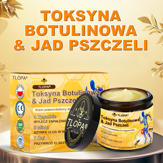 ✅ TLOPA® Przeciwbólowy krem wspierający regenerację kości z toksyną botulinową i jadem pszczelim 🐝🐝